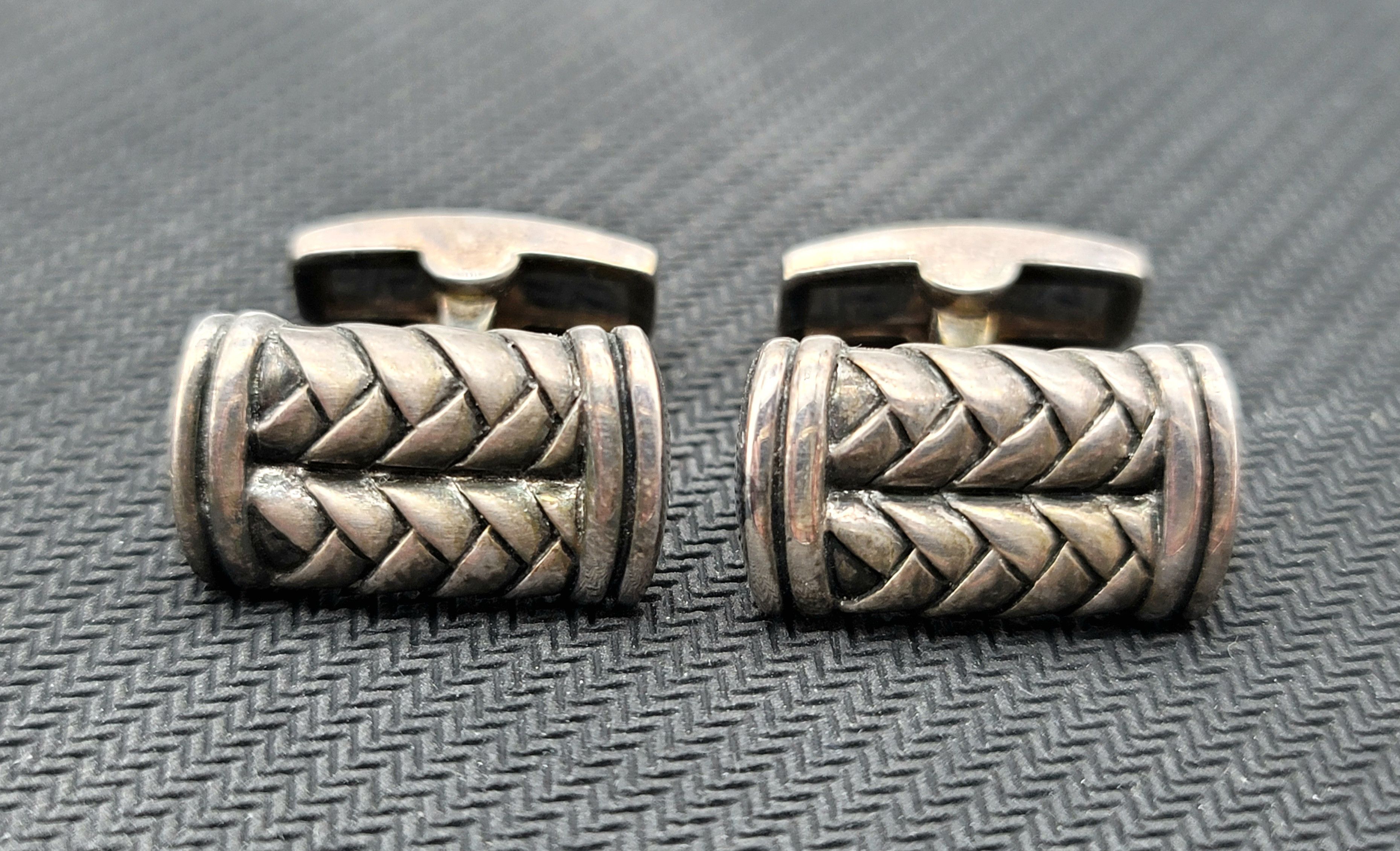 Scott Kay SCOTT KAY Basketweave cufflinks *MINT* Size ONE SIZE - 1 Thumbnail