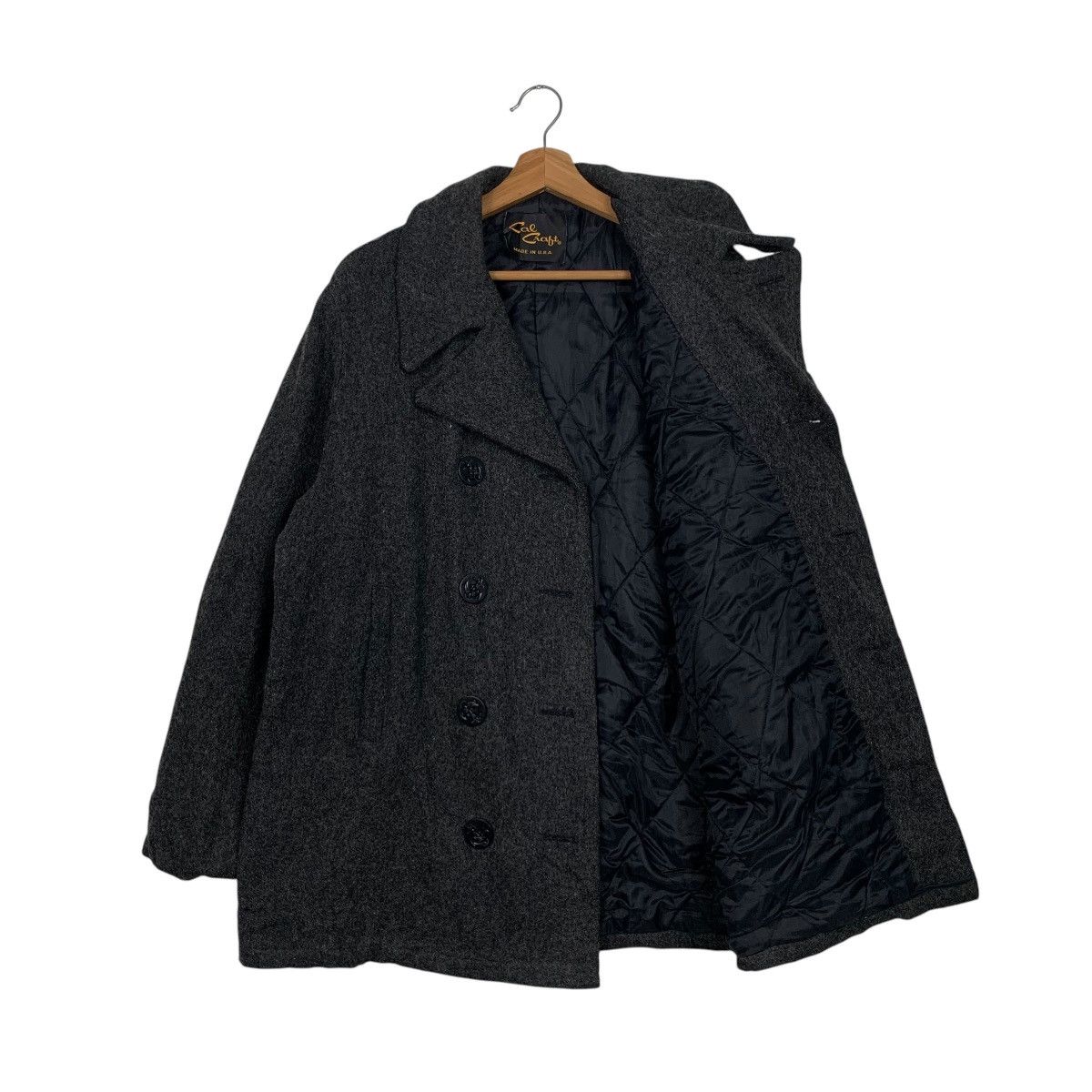 Vintage CAL CRAFT Made in Usa Double Breast Wool Coat #1573-C70 Size US M / EU 48-50 / 2 - 9 Thumbnail
