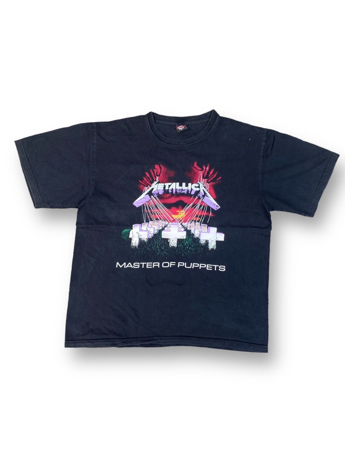 image of Band Tees x Metallica Vintage Metallica Master Of Puppets Cover Album Shirt. C4 in Black (Size Larg
