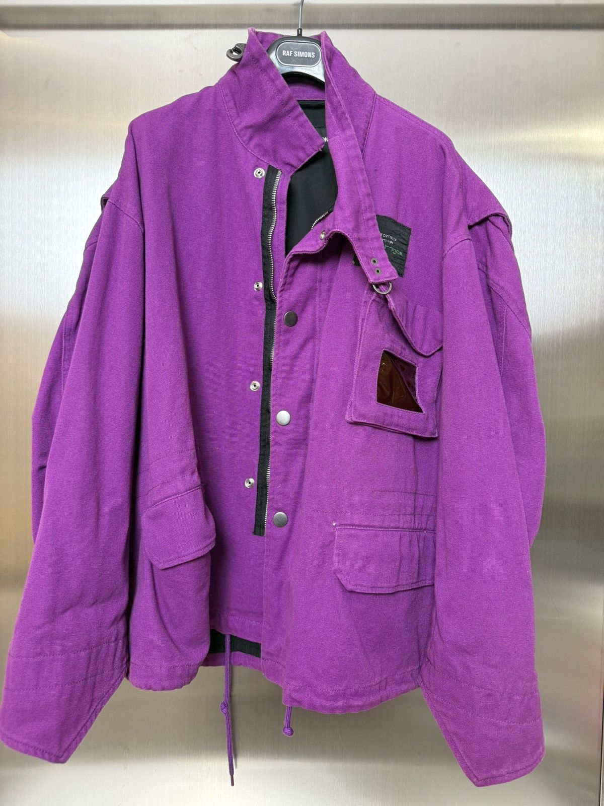 Raf Simons Raf Simons SS18 joy division Purple Parka Size US S / EU 44-46 / 1 - 1 Thumbnail