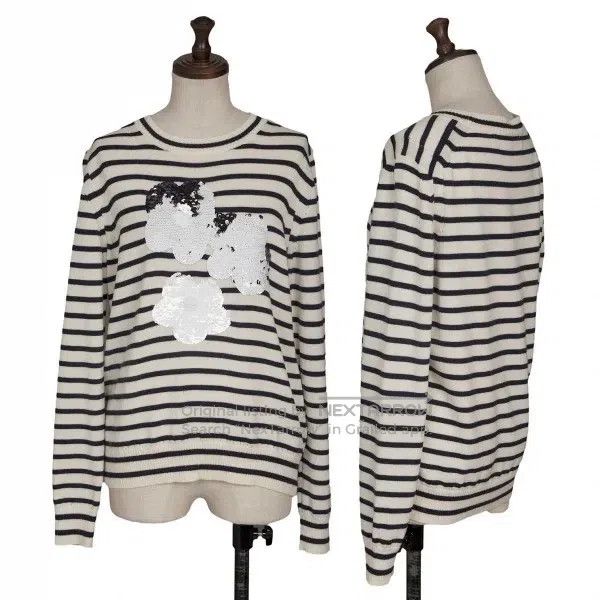 Comme des Garcons Comme des Garcons Navy vintage striped knit top Size M / US 6-8 / IT 42-44 - 1 Thumbnail