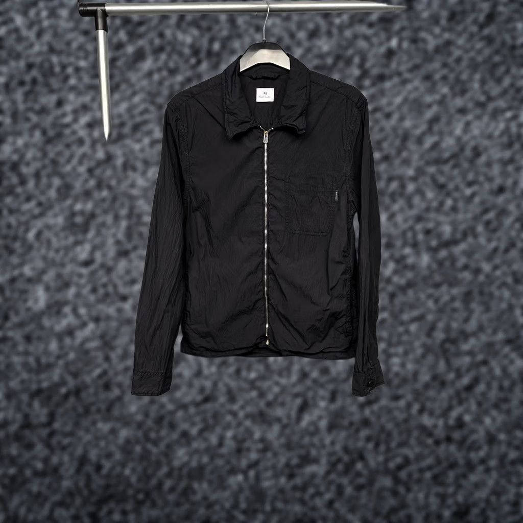 Paul Smith Paul Smith Mens Overshirt Jacket S Black Zip Front Windbreaker Collared Cotton Shirt Jacket Mens Regular Size S Size US S / EU 44-46 / 1 - 1 Thumbnail