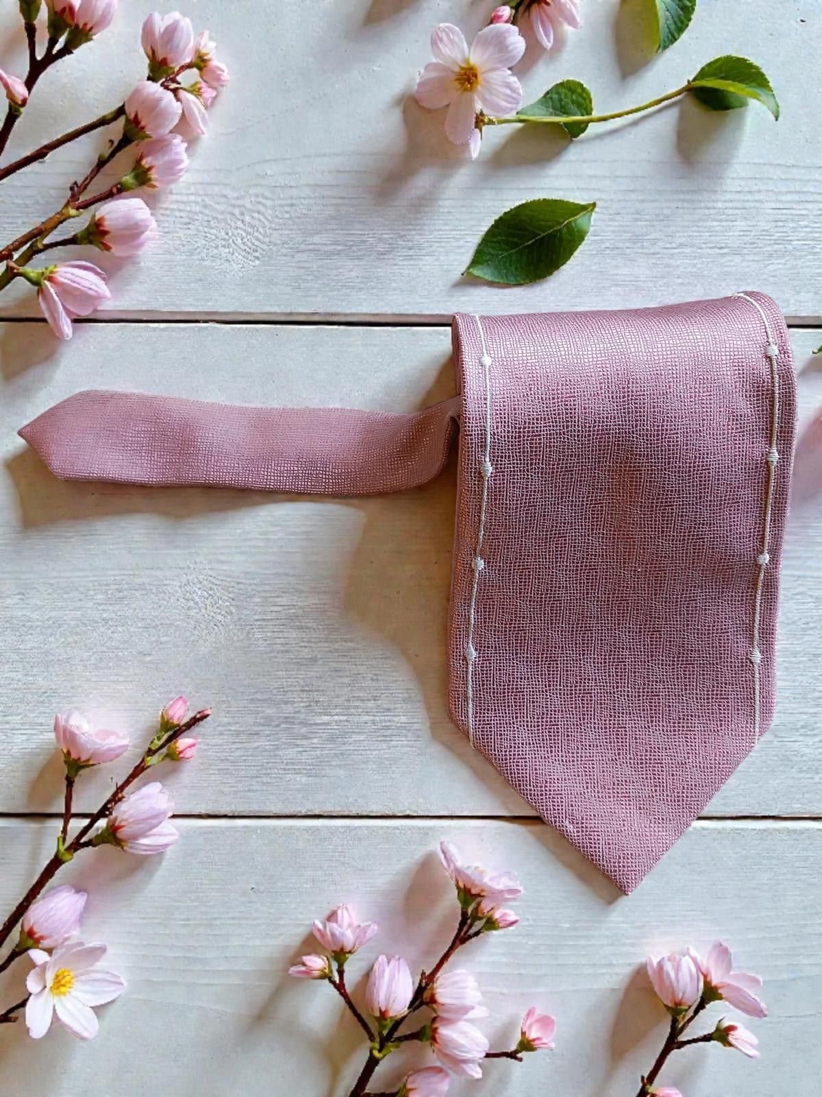 Other Bruno Conte Vintage Classic Men's Tie in Light Pink Size ONE SIZE - 2 Thumbnail