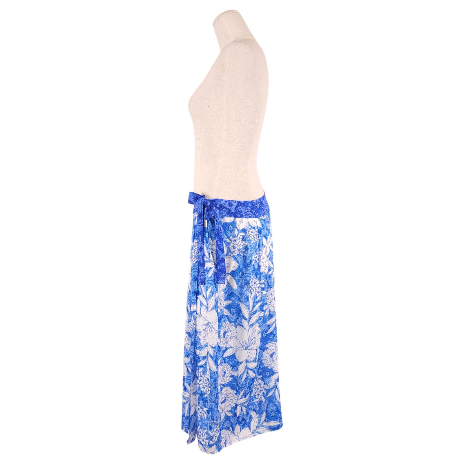 Johnny Was Johnny Was Clio Midi Coverup Skirt Blue Sz Medium Size 32" / US 10 / IT 46 - 2 Thumbnail