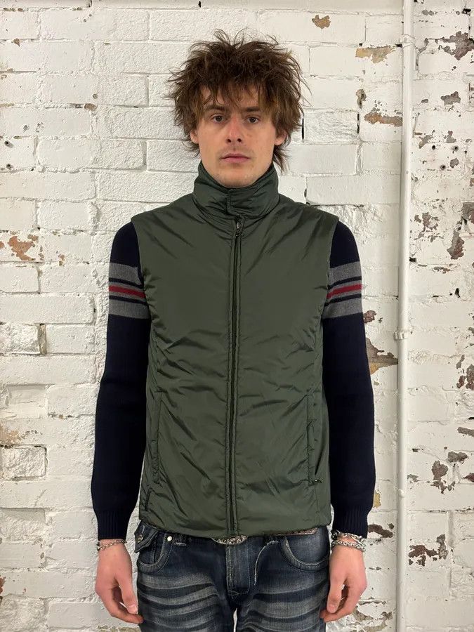 Prada SS2010 Prada Olive Nylon Sport Quilted Vest Size US M / EU 48-50 / 2 - 2 Thumbnail