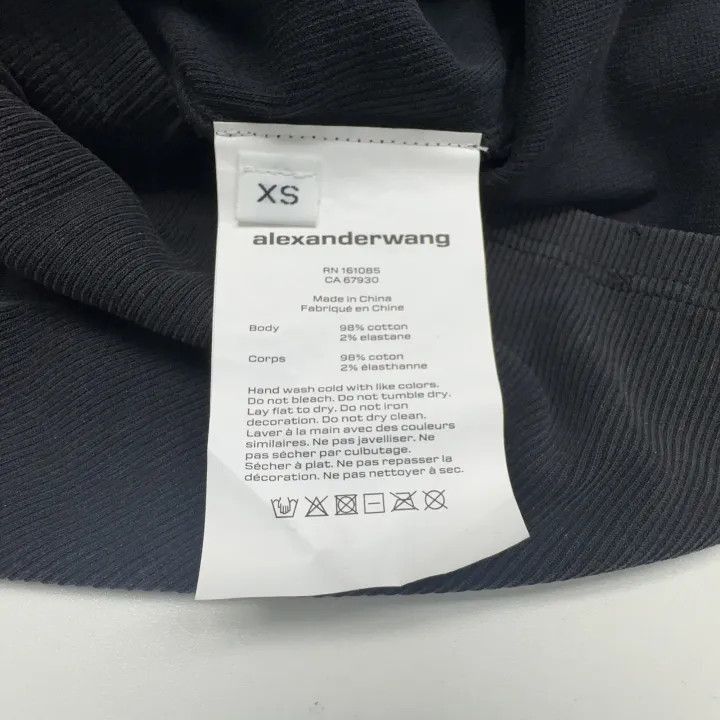 Alexander Wang Alexander Wang Black Sleeveless Dress with Logo - Size XS / US 0-2 / IT 36-38 - 3 Thumbnail
