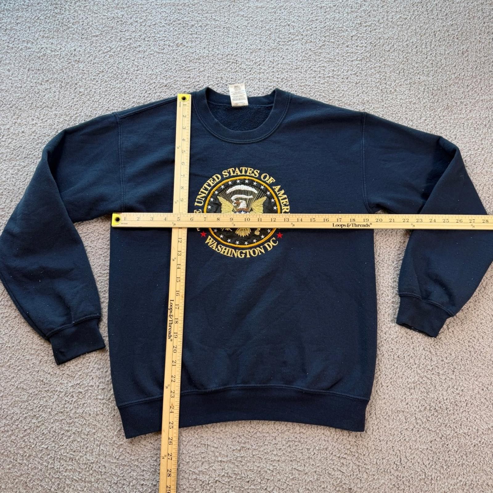 Other USA Great Seal Washington DC Embroidered Crewneck Sweatshirt Size US S / EU 44-46 / 1 - 2 Thumbnail