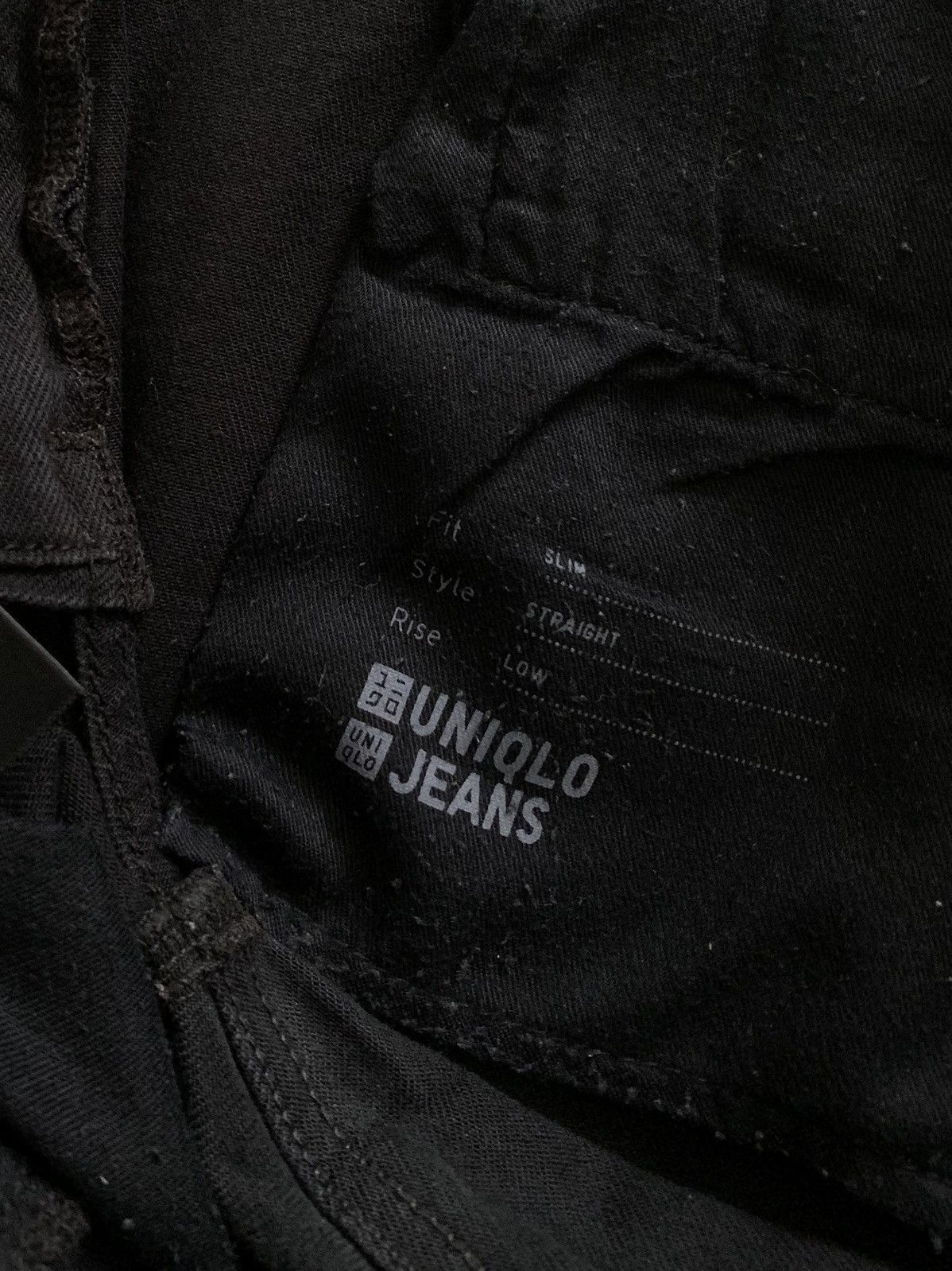 Undercover × Uniqlo Offer📦Uniqlo Slim Straight Selvedge Black Jeans (30) Size US 32 / EU 48 - 6 Thumbnail