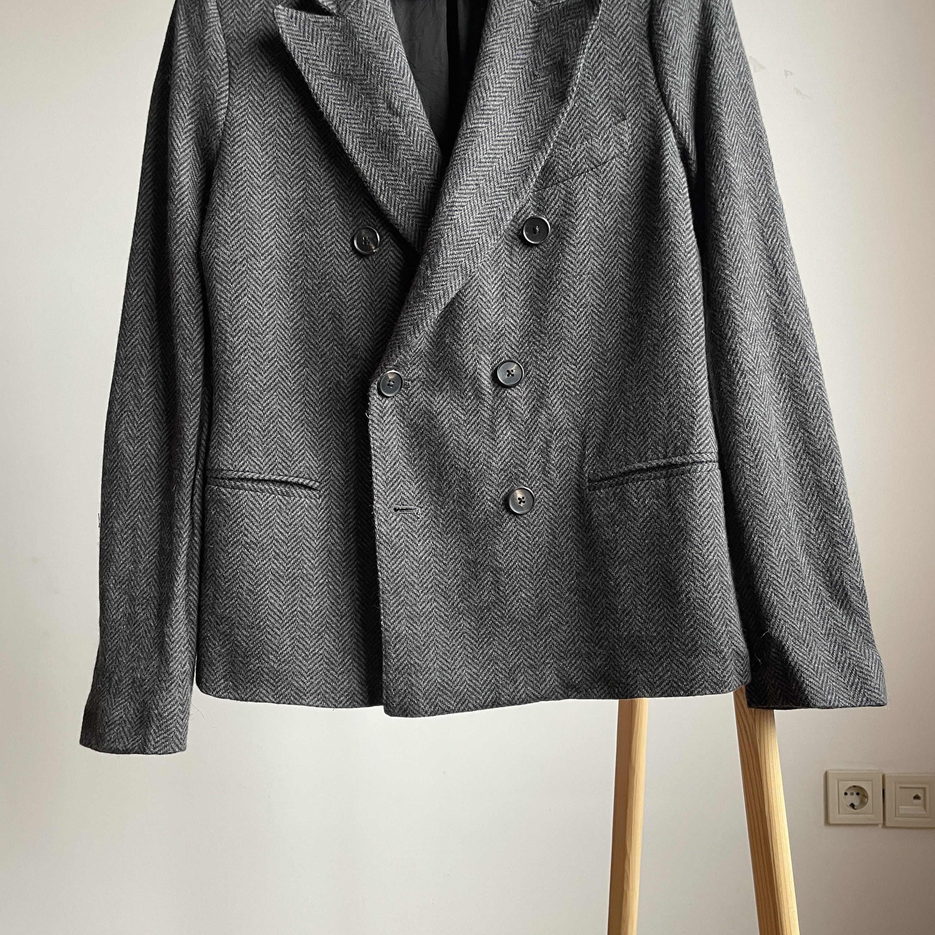 Polo Ralph Lauren Polo Ralph Lauren Womens Double Breasted Herringbone Blazer Size M / US 6-8 / IT 42-44 - 5 Thumbnail