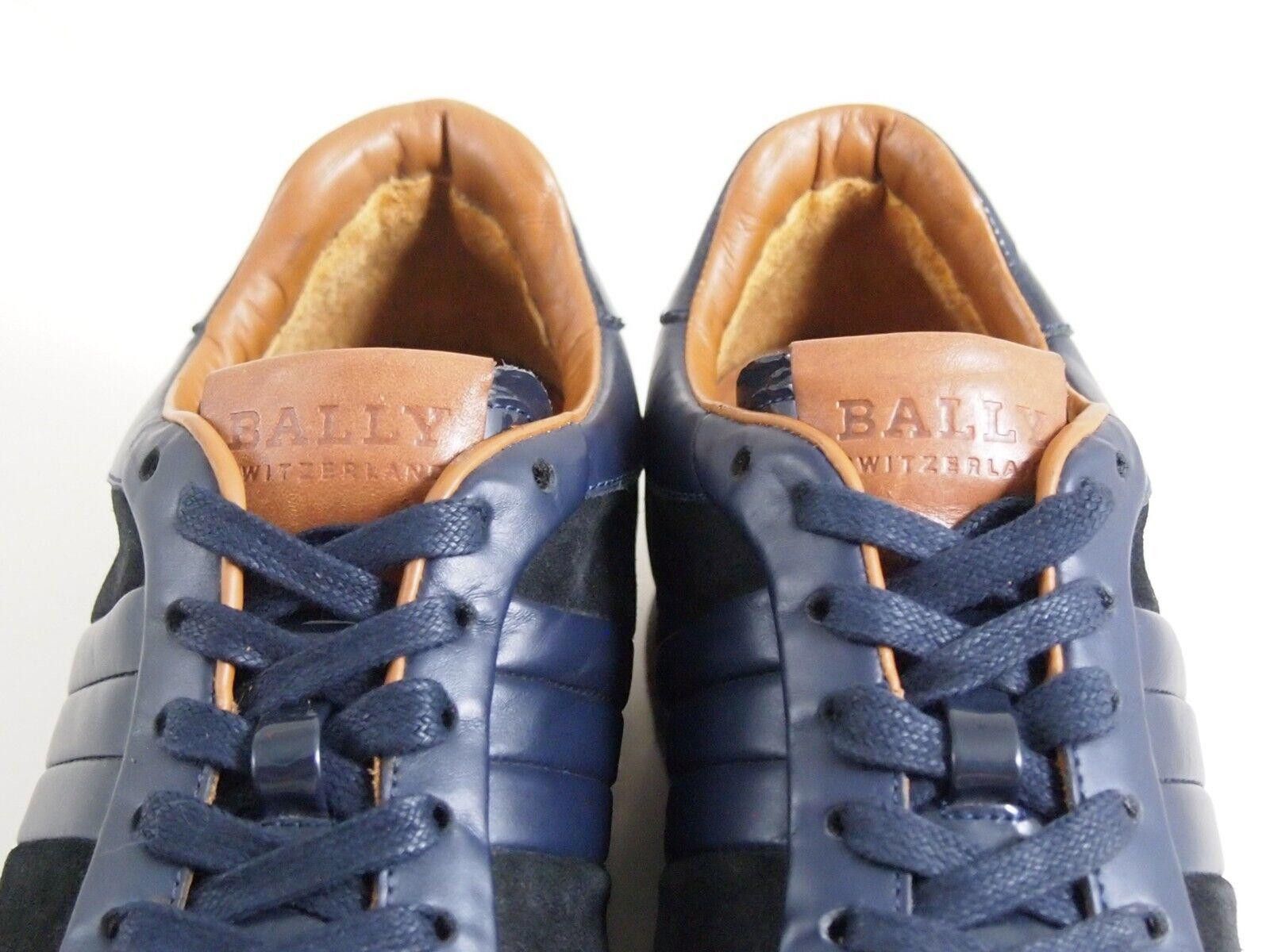 Bally Bally Sneakers Blue Leather Mesh Black Suede EU 41 US 8 Size US 8 / EU 41 - 4 Thumbnail