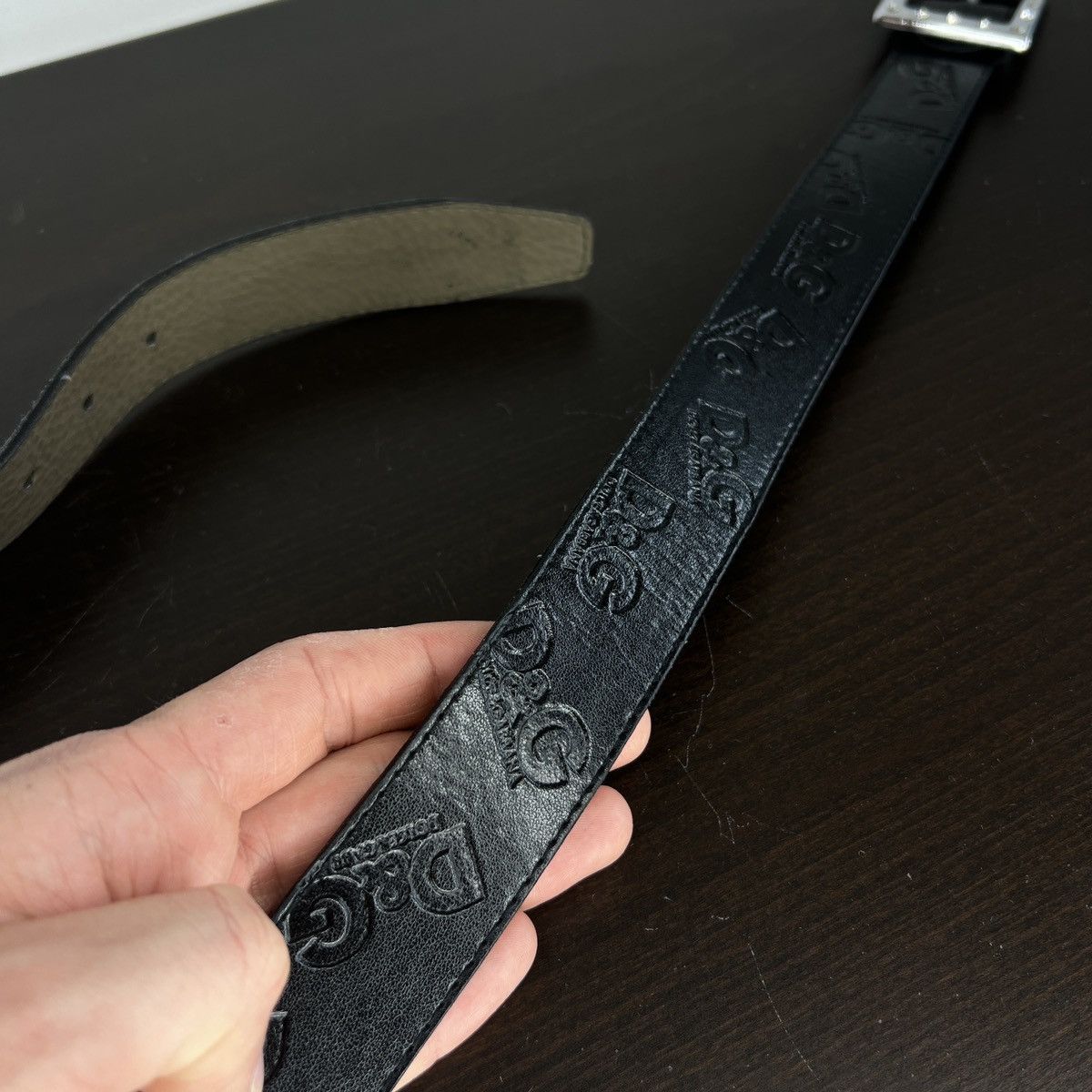 Dolce & Gabbana × Vintage Vintage Dolce Gabbana Metal Big Logo DG Monogram Belt Y2K Size 42 - 3 Thumbnail