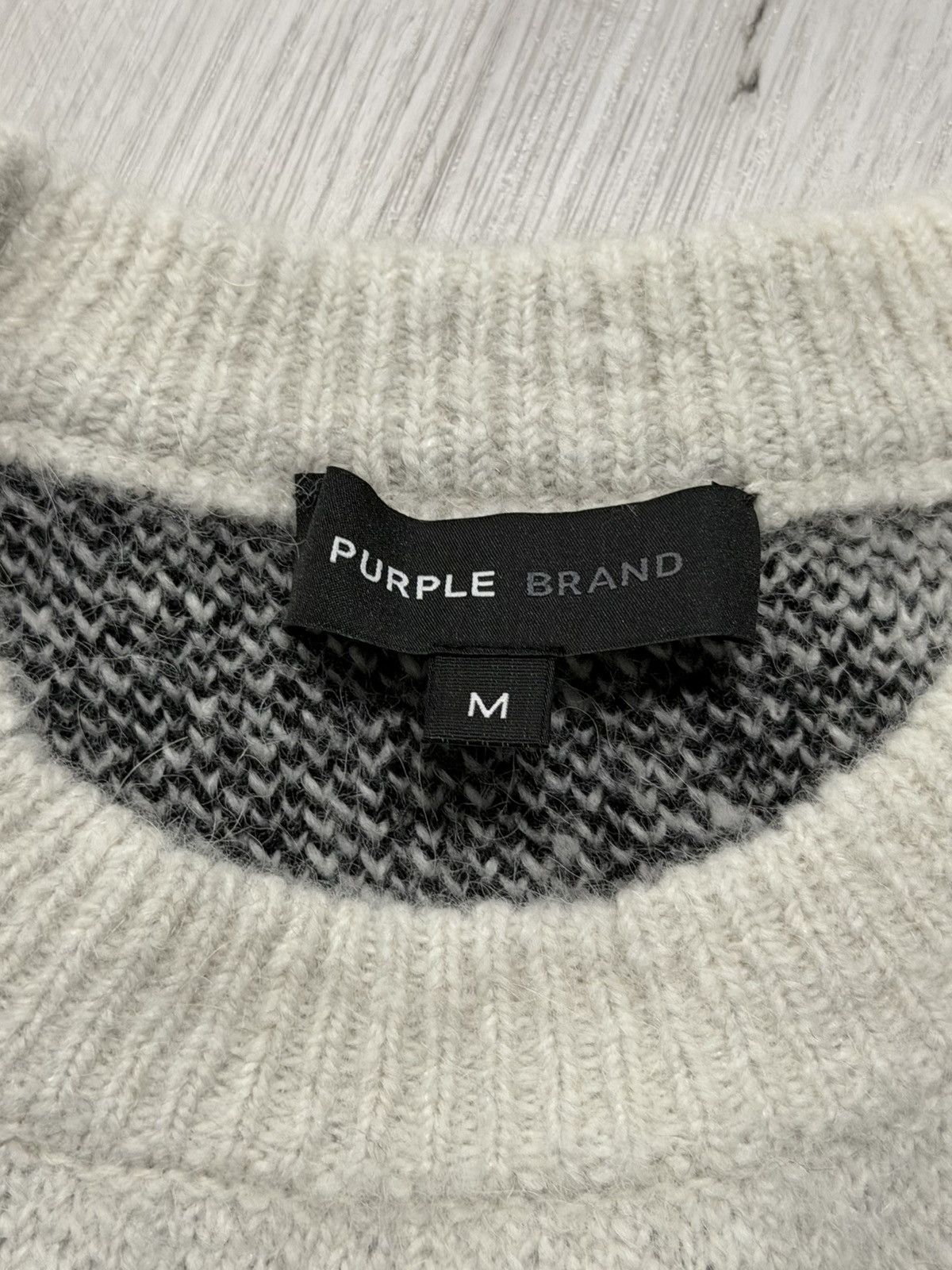 Purple Brand Purple Brand Jacquard Sweater Pullover Size US M / EU 48-50 / 2 - 2 Thumbnail