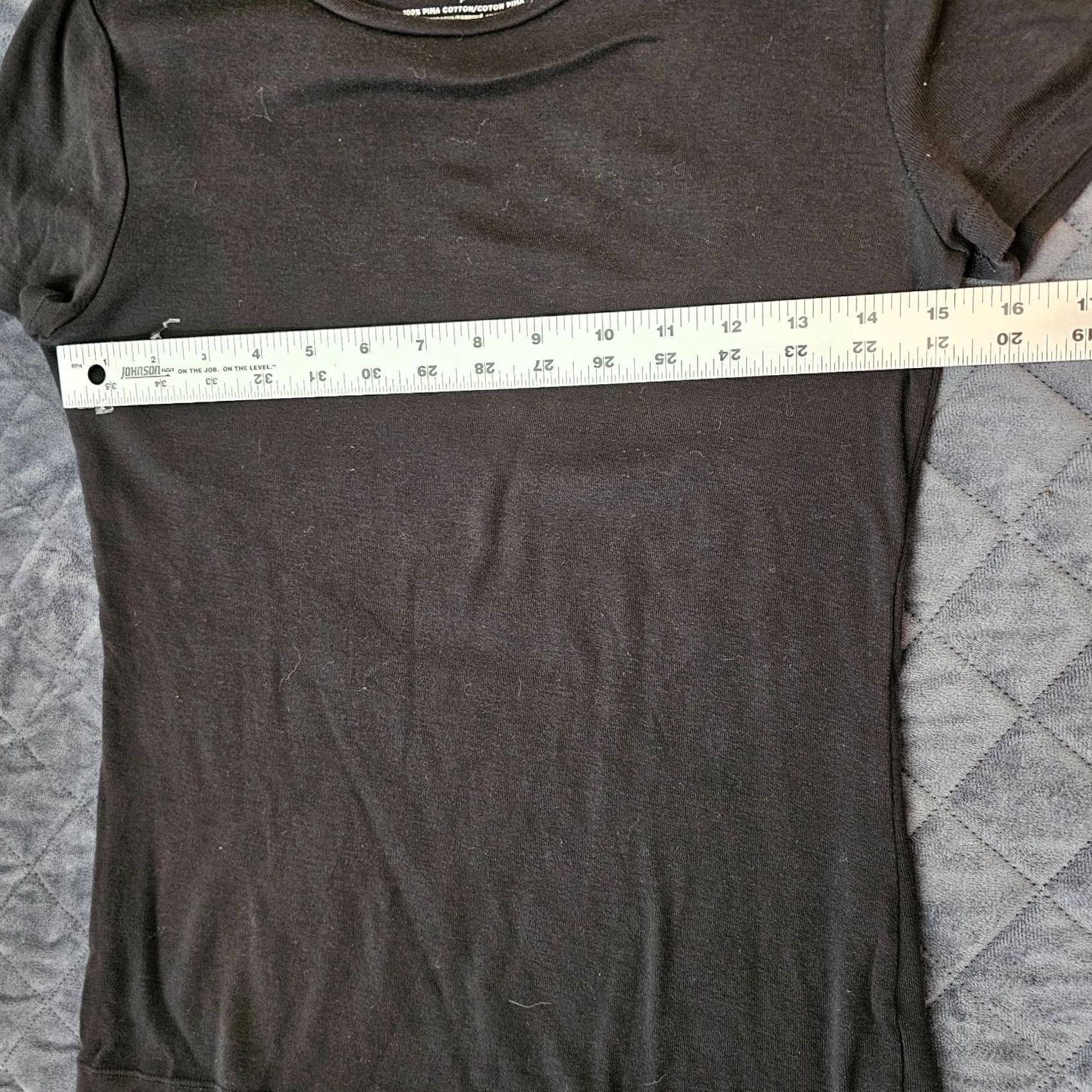 Talbots Talbots T-Shirt Womens Petite Black 100% Cotton Long Sleeve Round Neck Casual Solid PSS Size XXS / US 00 / IT 34 - 4 Thumbnail