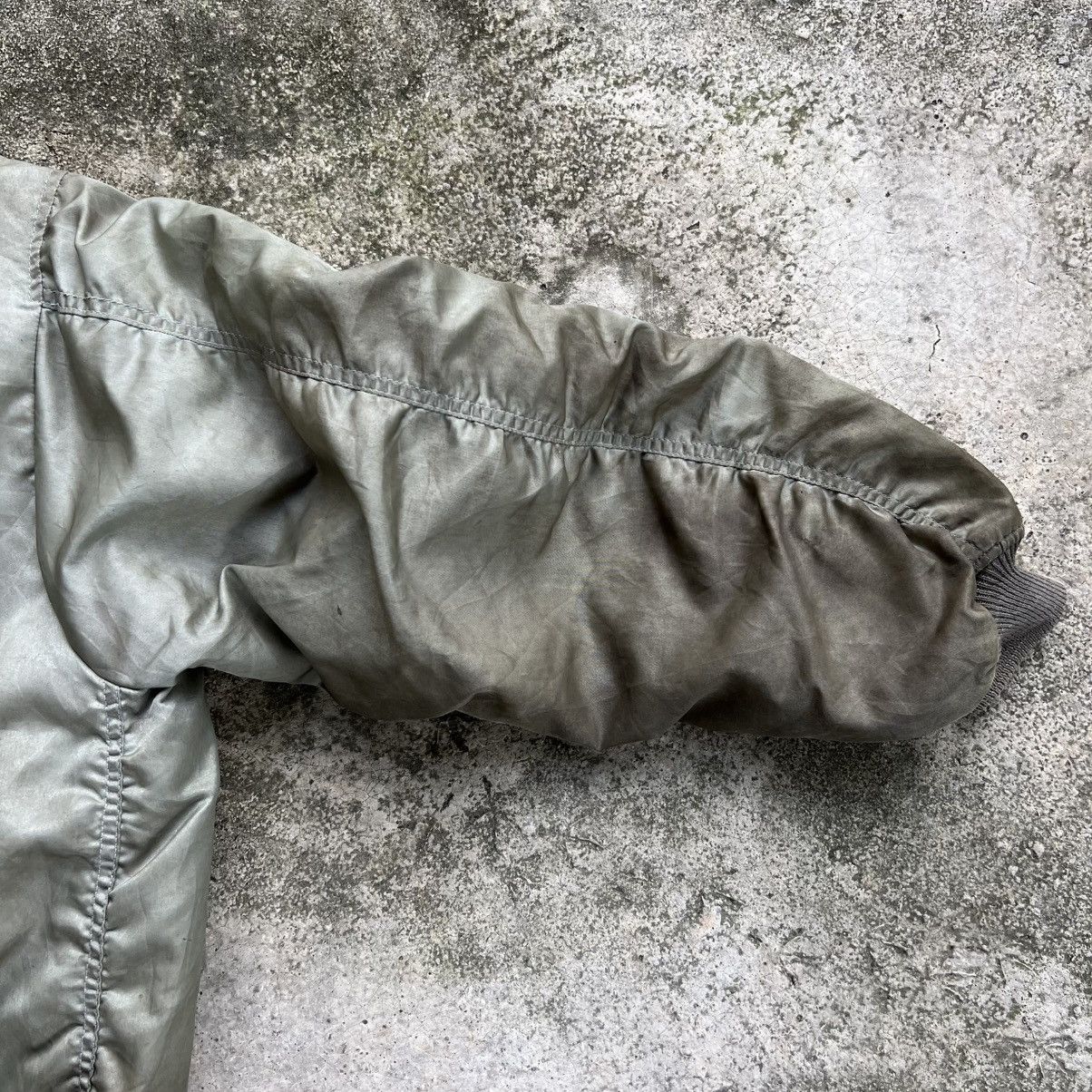 Vintage “VINTAGE” TRASHED MAN INTERMEDIATE MA-1 BOMBER JACKET Size US L / EU 52-54 / 3 - 10 Thumbnail
