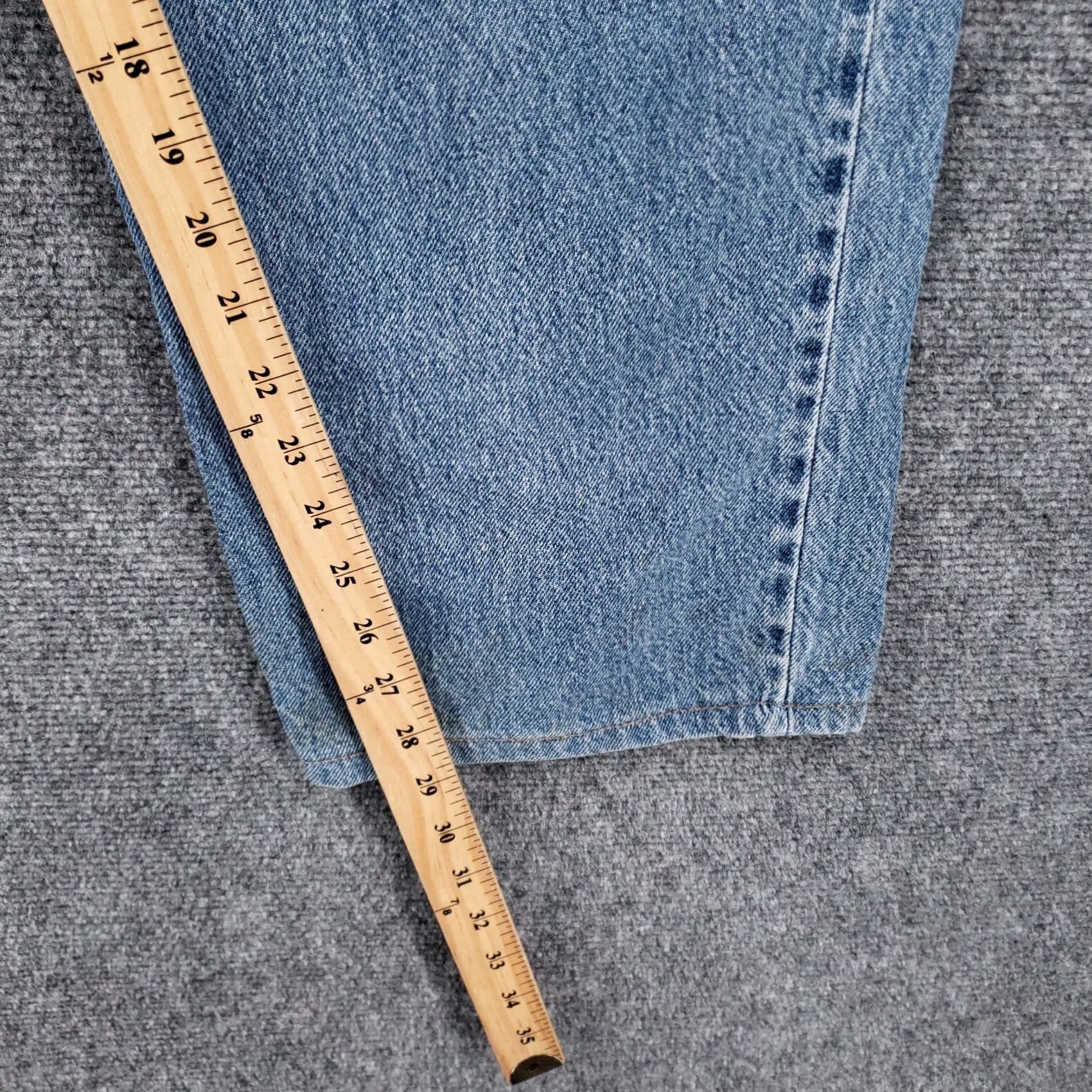 Levi's VINTAGE Levis Jeans 44x29 Blue Medium Wash Straight Leg Brown Tab Mens Size US 44 / EU 60 - 5 Thumbnail