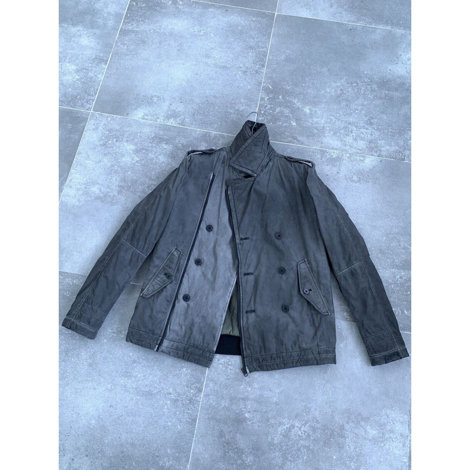 Diesel Mens DIESEL Garment DYED Pea Coat Corduroy Jacket L EU 50 52 Size US L / EU 52-54 / 3 - 19 Thumbnail