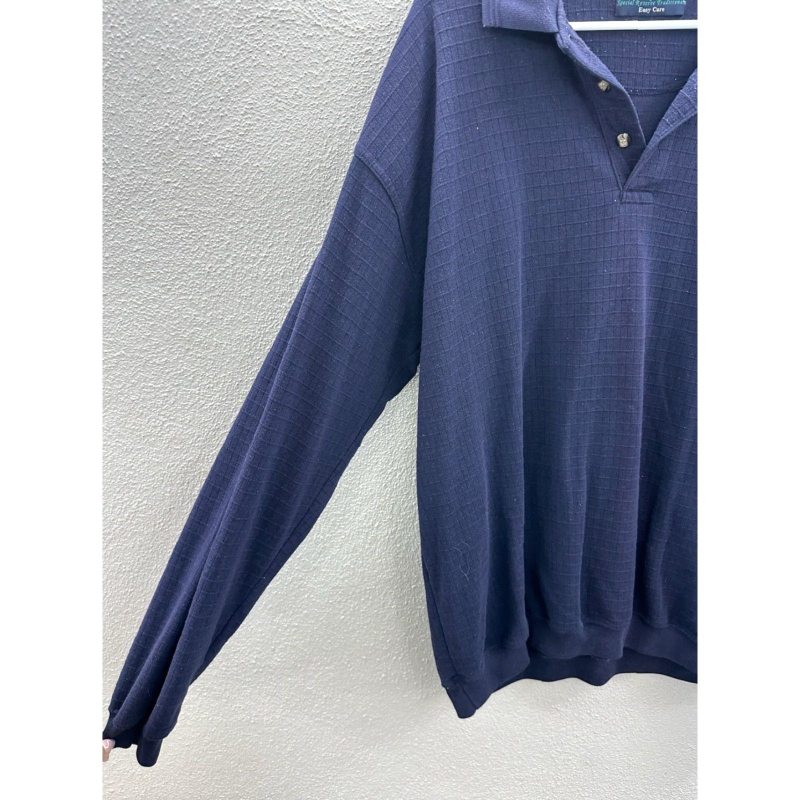Vintage VINTAGE Special Reserve Traditional SRT Mens Shirt XLT Blue Long Sleeve Henley VTG Shirt Mens Blue SRT 80s 90s Beach Size US XL / EU 56 / 4 - 4 Thumbnail