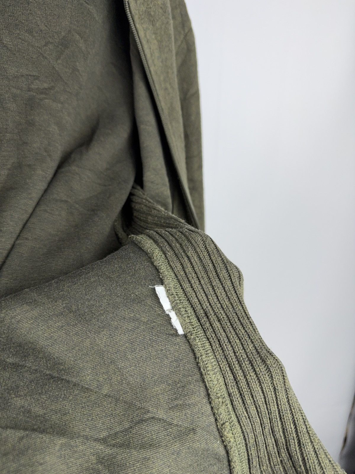 Conte of Florence 00s Conte of Florence Olive Fleece / Knit Zip Hoodie Italian Size M / US 6-8 / IT 42-44 - 15 Thumbnail