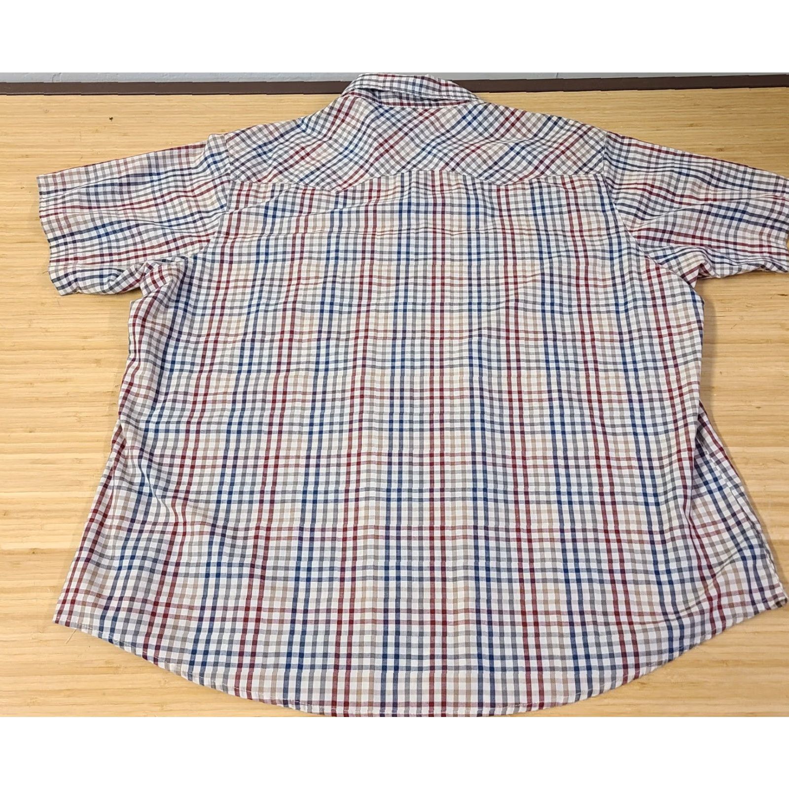 Wrangler Wrangler Wrancher Shirt Plaid Multicolor 2X Big & Tall Mens Short Sleeve Snap Button-Up Collared Shirt Size US XXL / EU 58 / 5 - 5 Thumbnail
