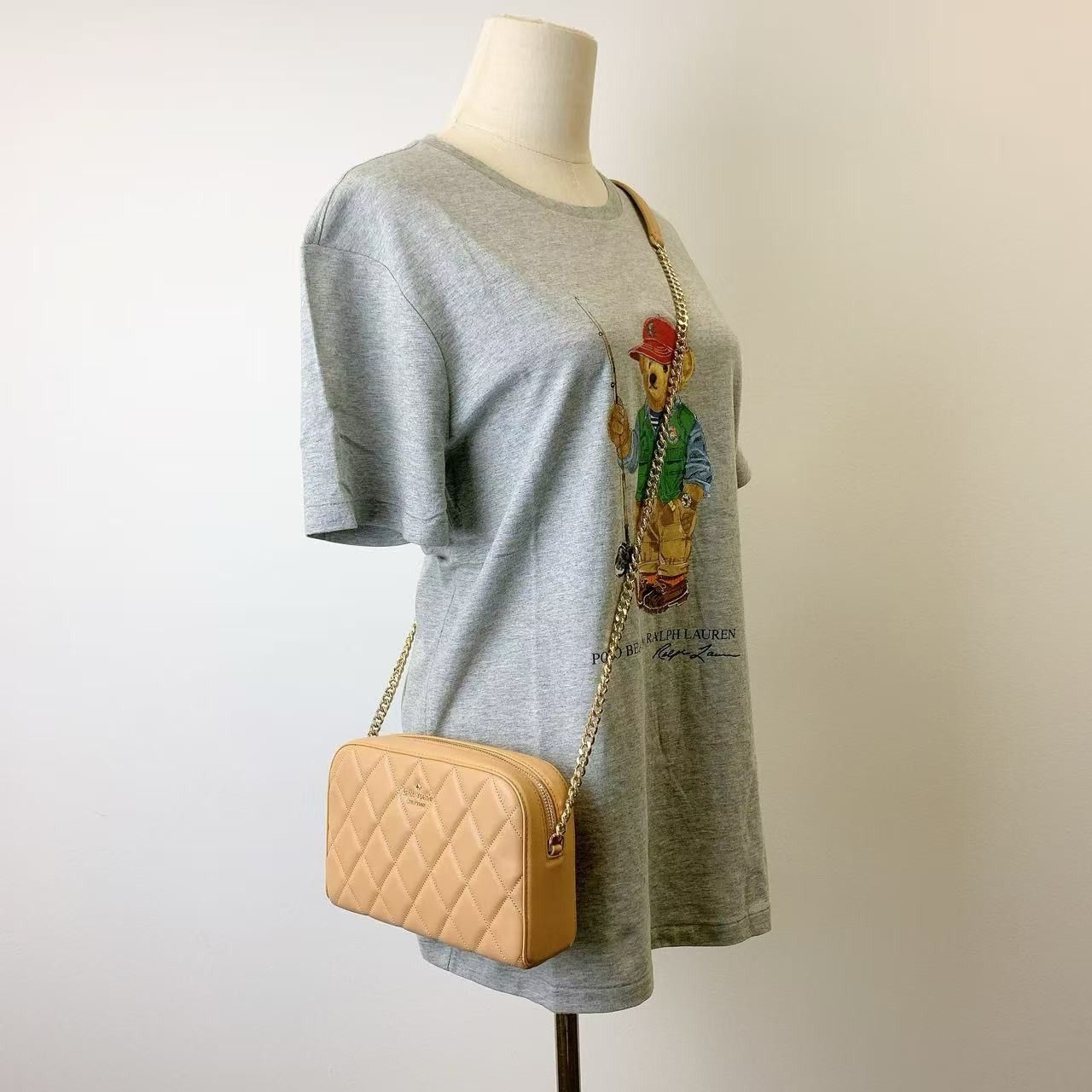 Kate Spade Kate Spade KG425 Carey Quilted Mini Camera Tiramisu Mousse Size ONE SIZE - 1 Thumbnail
