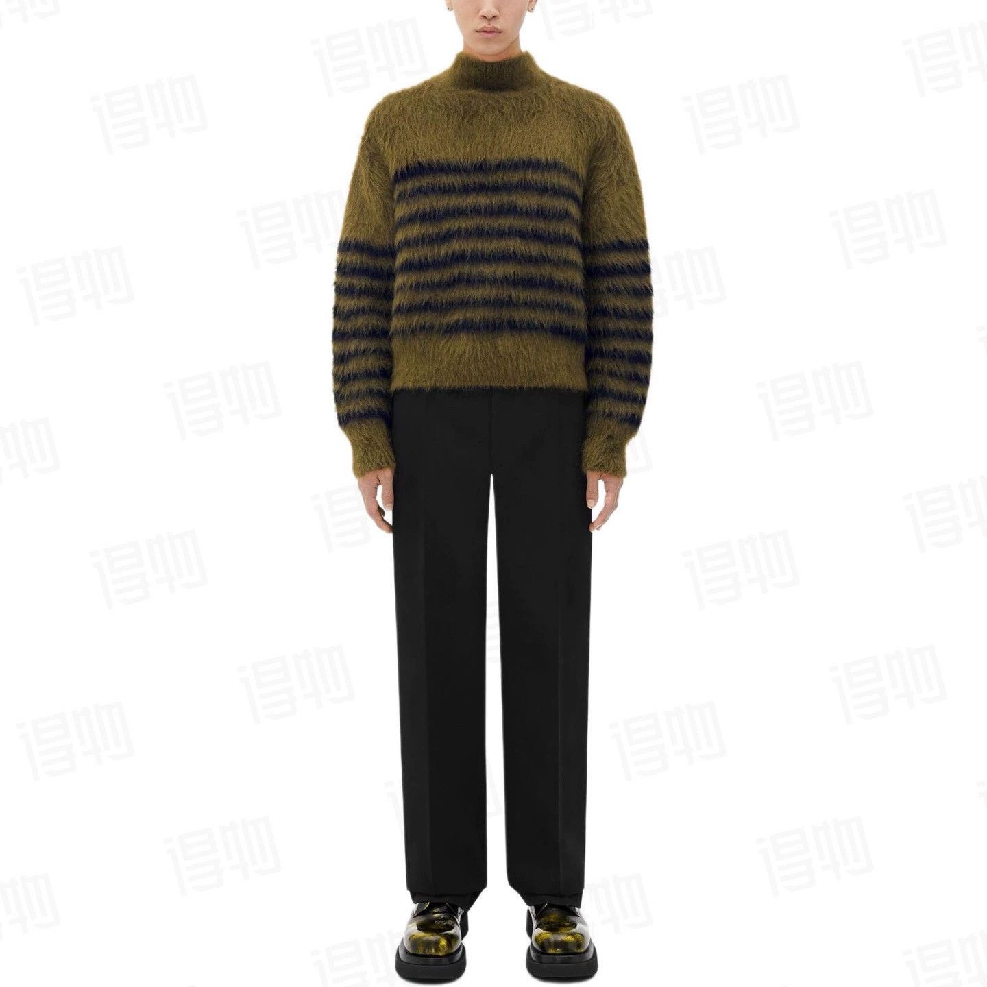 Bottega Veneta Bottega Veneta Striped Long Sleeve Sweater Size US S / EU 44-46 / 1 - 6 Thumbnail