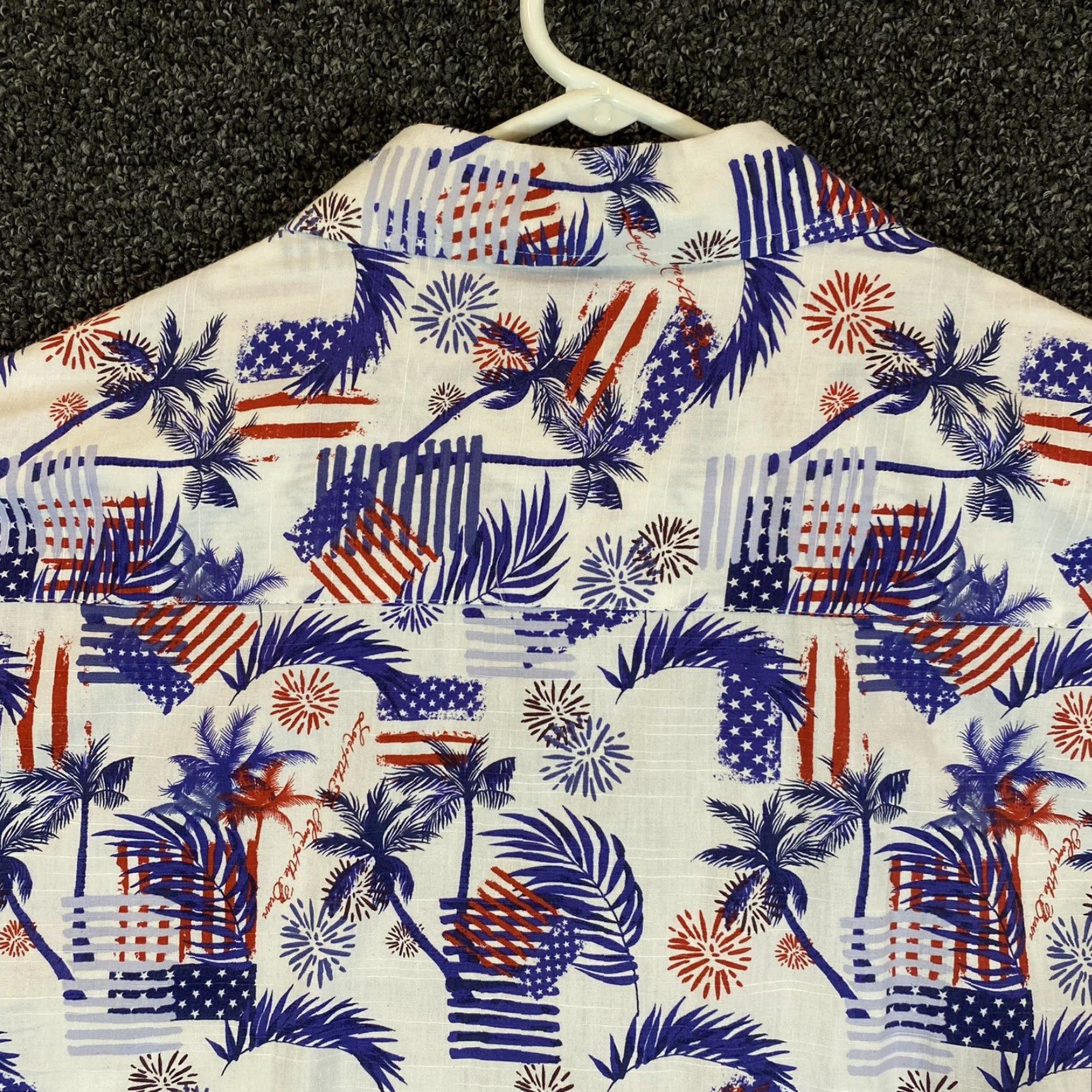 Vintage VINTAGE Tricots St Raphael Shirt Mens Large Blue Red Button-Down Men USA July 4th Size US L / EU 52-54 / 3 - 8 Thumbnail