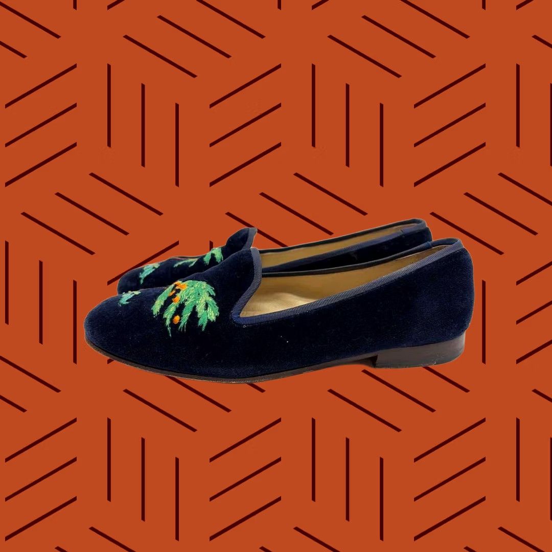 Vintage Stubbs and Wooten Slip On Flats Size 6 Navy Size US 6 / IT 36 - 1 Thumbnail