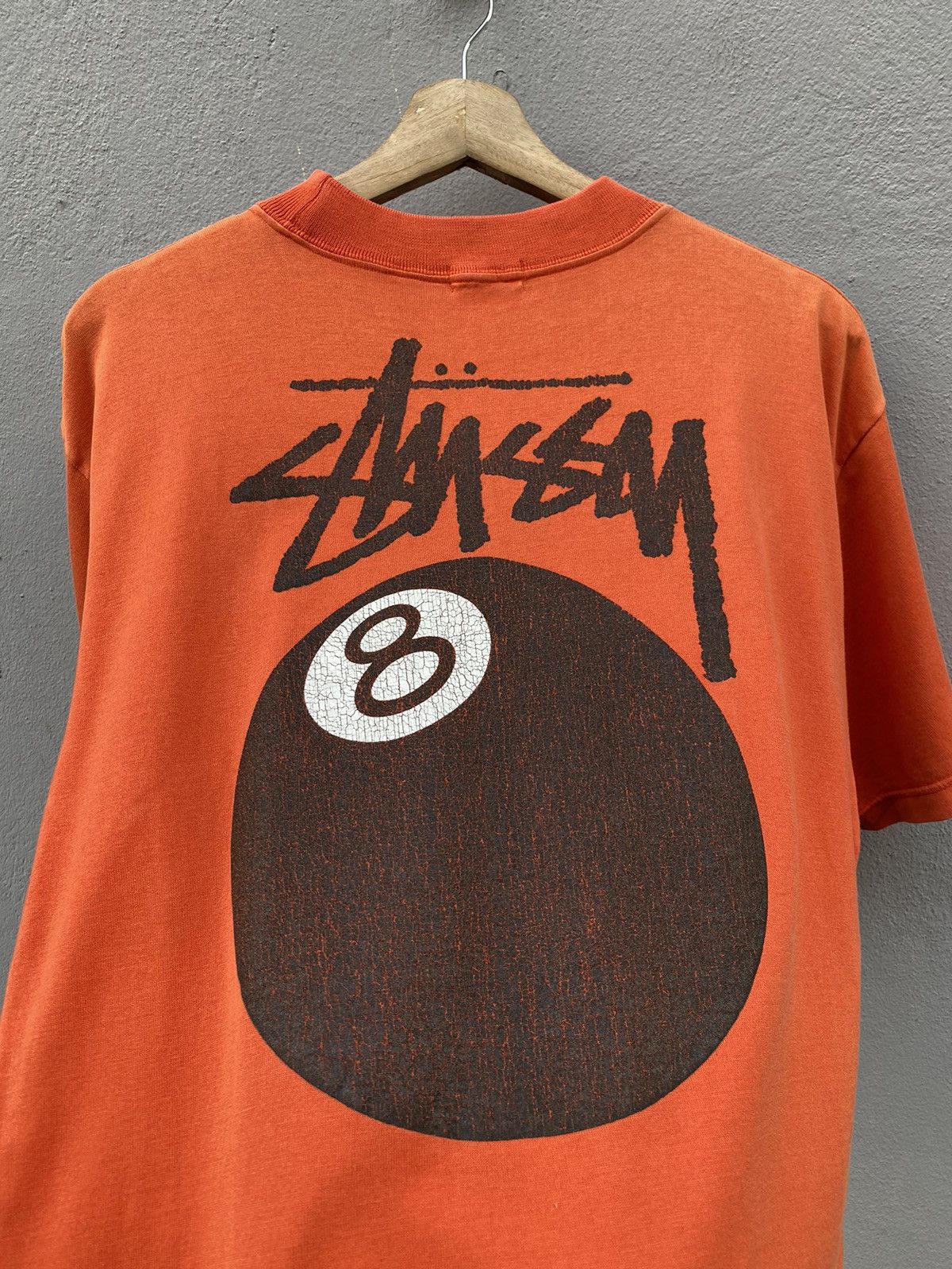 Stussy 💥MEGA RARE💥 OG 1980s Archived Stussy x 8-Ball Orange Tee Size US M / EU 48-50 / 2 - 3 Thumbnail