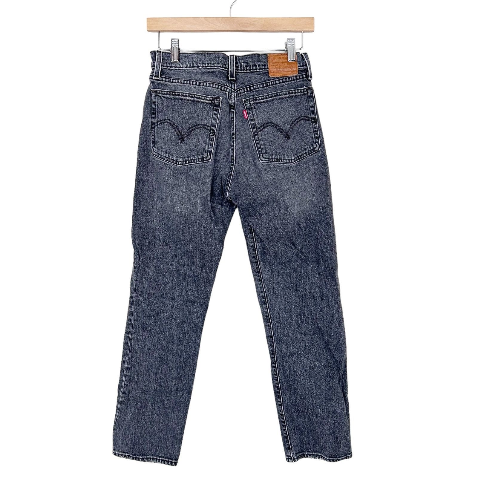 Levi's Levi's Premium Black Wedgie Straight Jeans Sz 26 Size 26" / US 2 / IT 38 - 5 Thumbnail