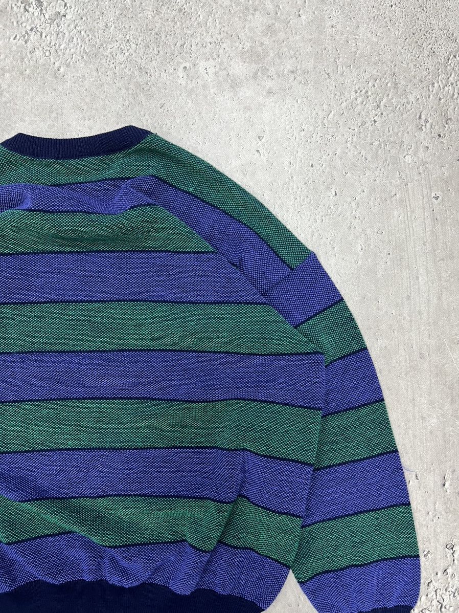Lacoste × Vintage Lacoste vintage sweater striped size burgundy y2k Size US L / EU 52-54 / 3 - 13 Thumbnail