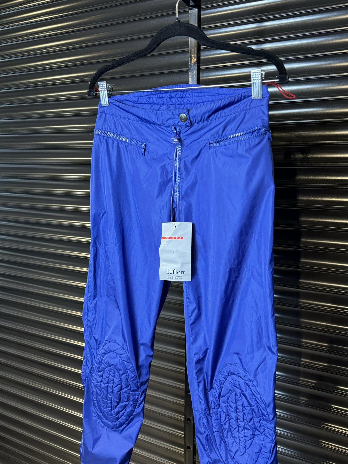 Prada Prada Linea Rossa Teflon Nylon Blue Track Pants With Tags Size US 30 / EU 46 - 2 Thumbnail