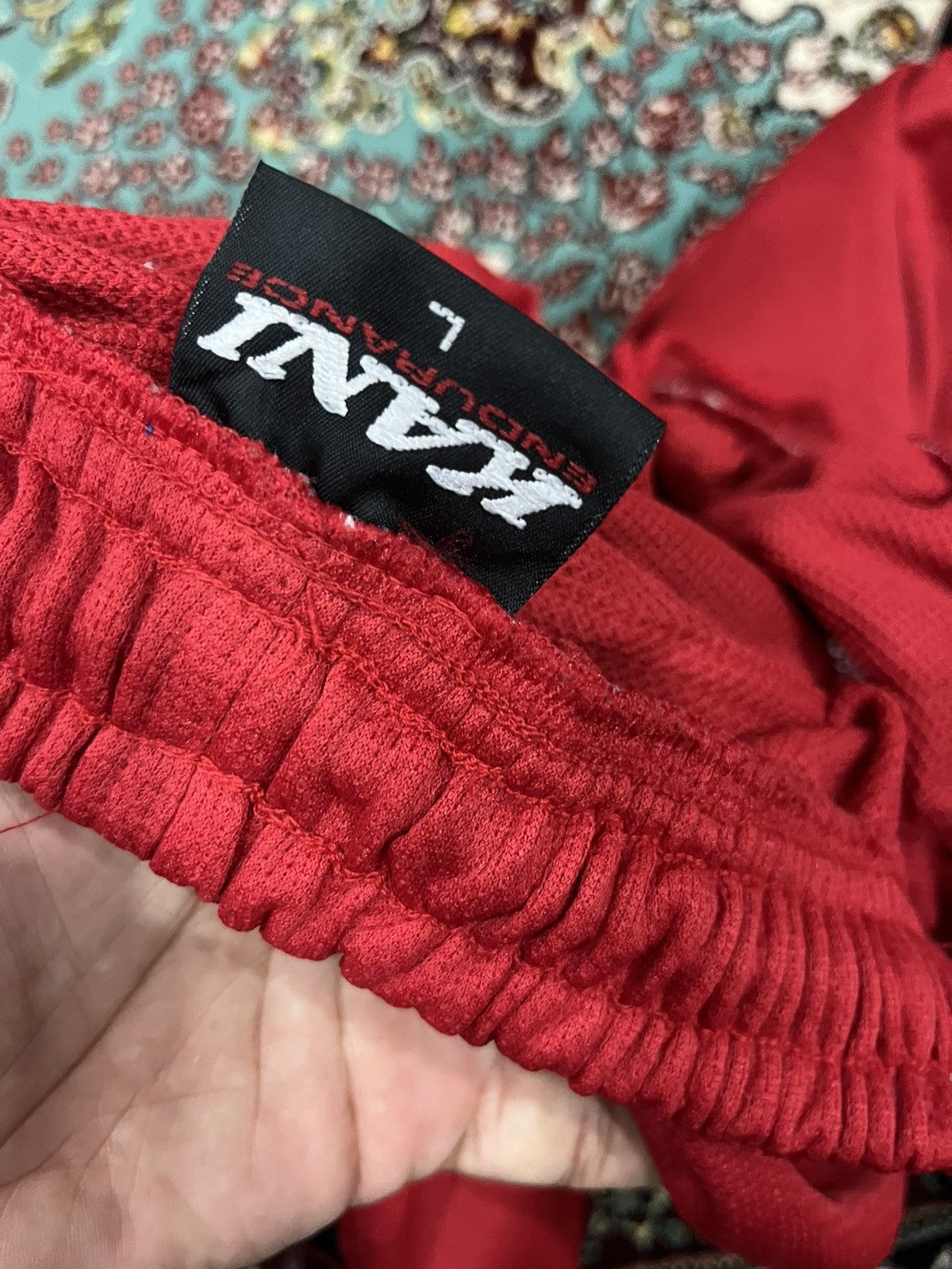 Karl Kani 💥Vintage 90s Culture Karl Kani Red Large Sweatpants Size US 34 / EU 50 - 8 Thumbnail