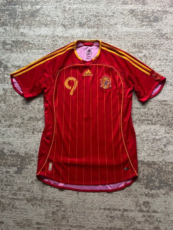 Adidas Adidas Spain F. Torres #9 Football 2006 Vintage Y2K Sz S Size US S / EU 44-46 / 1 - 1 Thumbnail