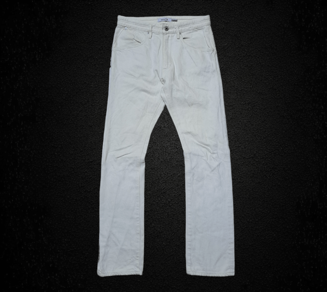 image of Nonnative Nonative Dweller 5 Pocket Selvedge Pants in White, Men's (Size 29)