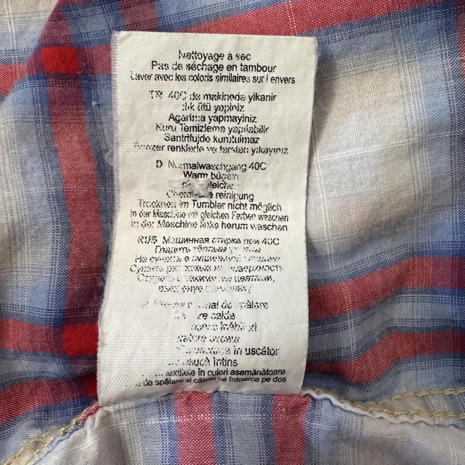 Designer American Standard Mens Med Short Sleeve Plaid Cowboy Western Size US M / EU 48-50 / 2 - 10 Thumbnail