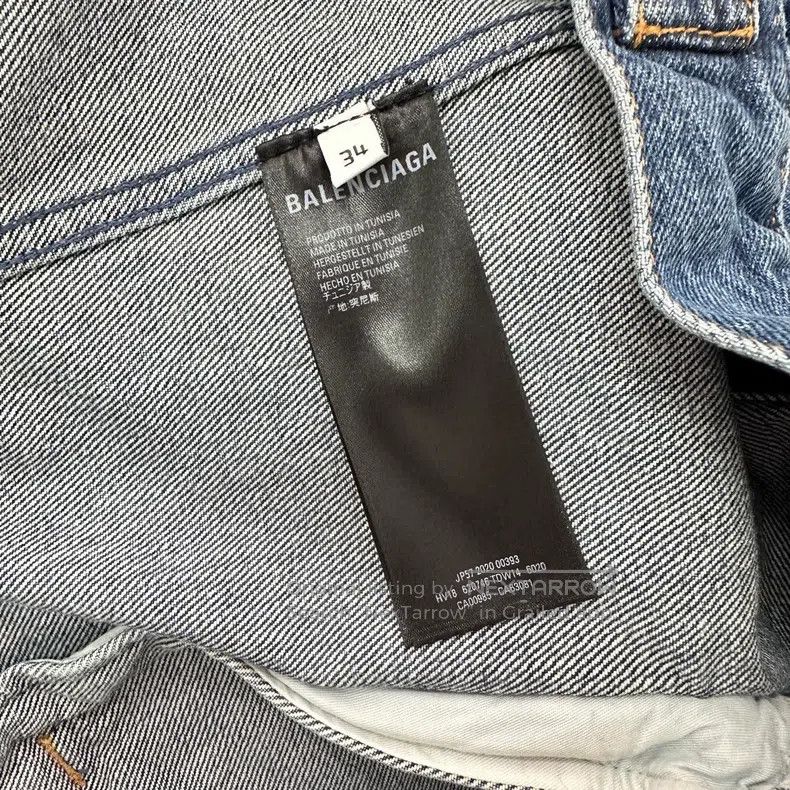 Balenciaga Balenciaga Front and back letter logo denim jacket Size XXS / US 00 / IT 34 - 6 Thumbnail