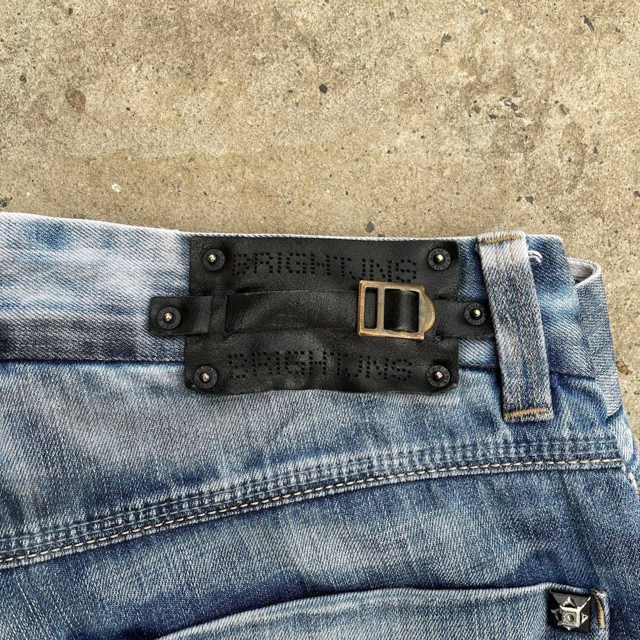 Le Grande Bleu (L.G.B.) VTG Japanese Style Crazy 🤯 Mr.Bright Jeans Baggy Rap Custom Size US 36 / EU 52 - 10 Thumbnail