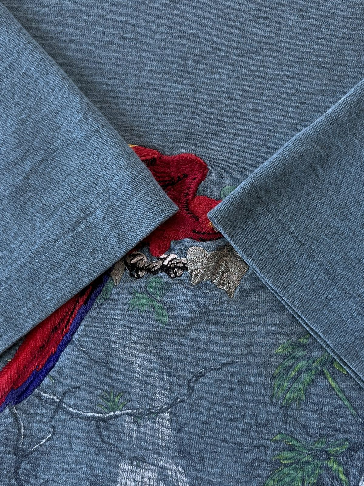 Signal Sport × Vintage Vintage 90’s Habitat Embroidered Parrot Rainforest T-Shirt Size US XL / EU 56 / 4 - 9 Thumbnail