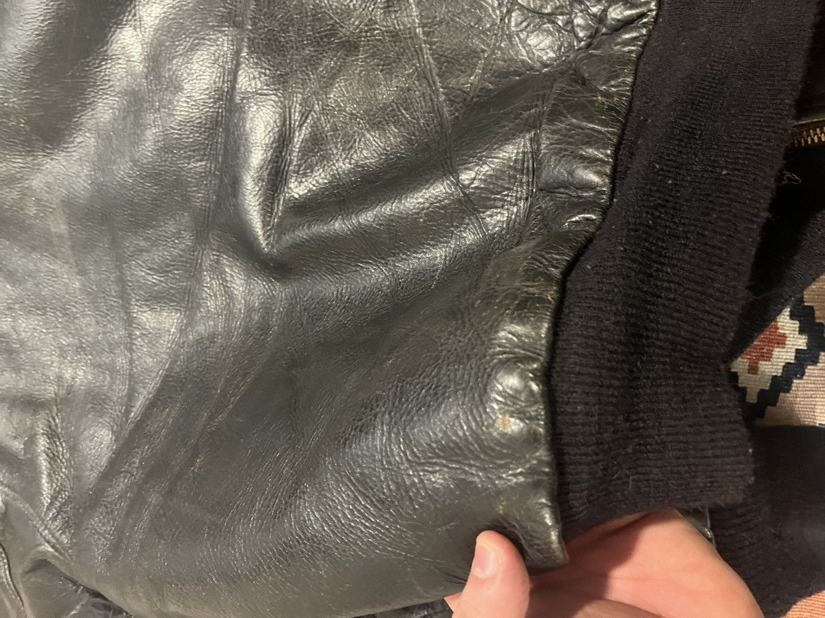 Japanese Brand Vintage 50’s cropped leather bomber jacket Size US L / EU 52-54 / 3 - 22 Thumbnail