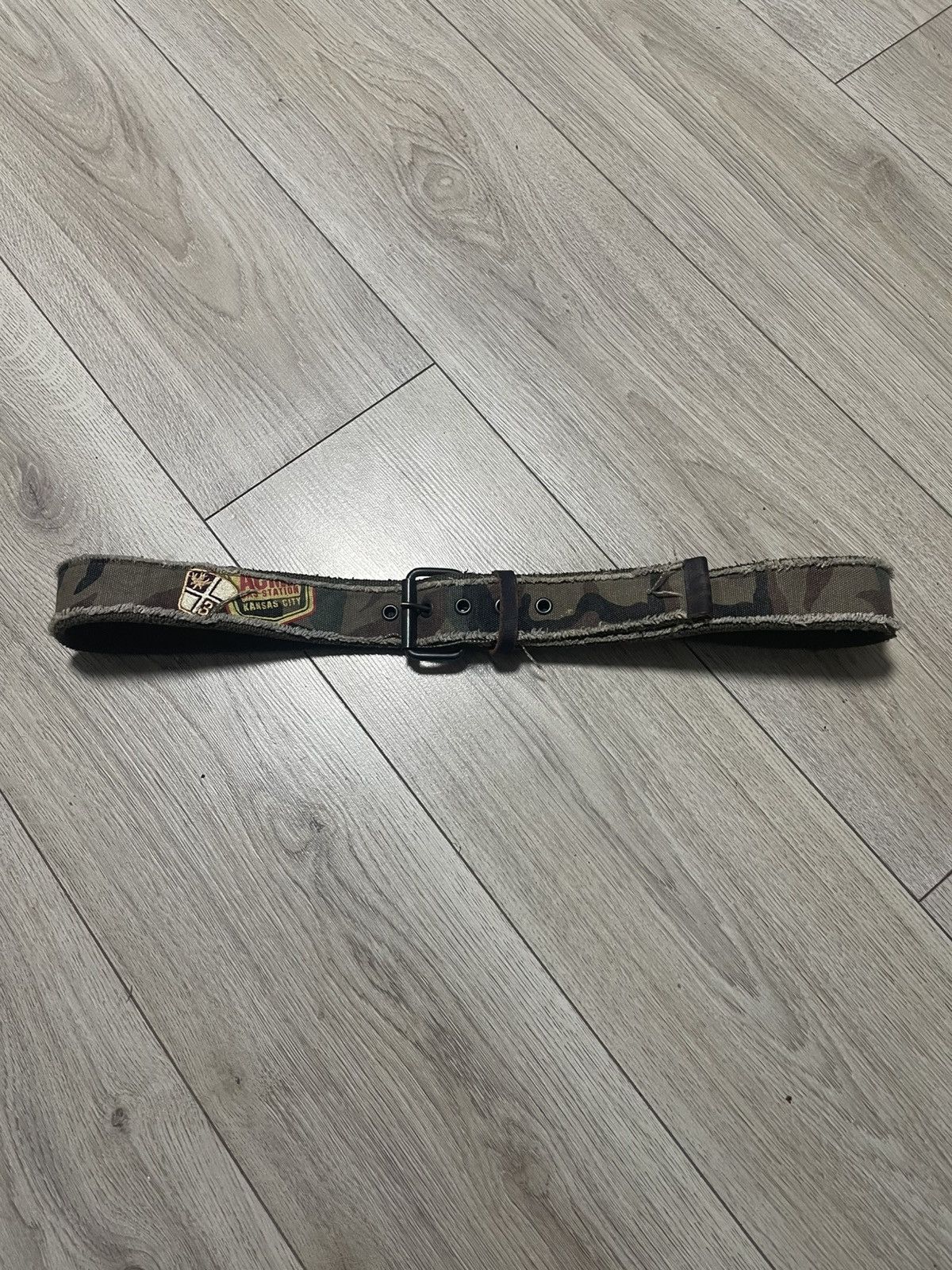 Vintage Vintage Military Camouflage Belt Avant Garde Camo Y2K Size ONE SIZE - 2 Thumbnail