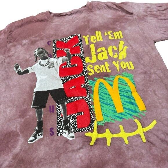 Travis Scott Travis Scott X McDonald’s Cactus Jack Smile Tie Die T-Shirt Size US XL / EU 56 / 4 - 2 Thumbnail