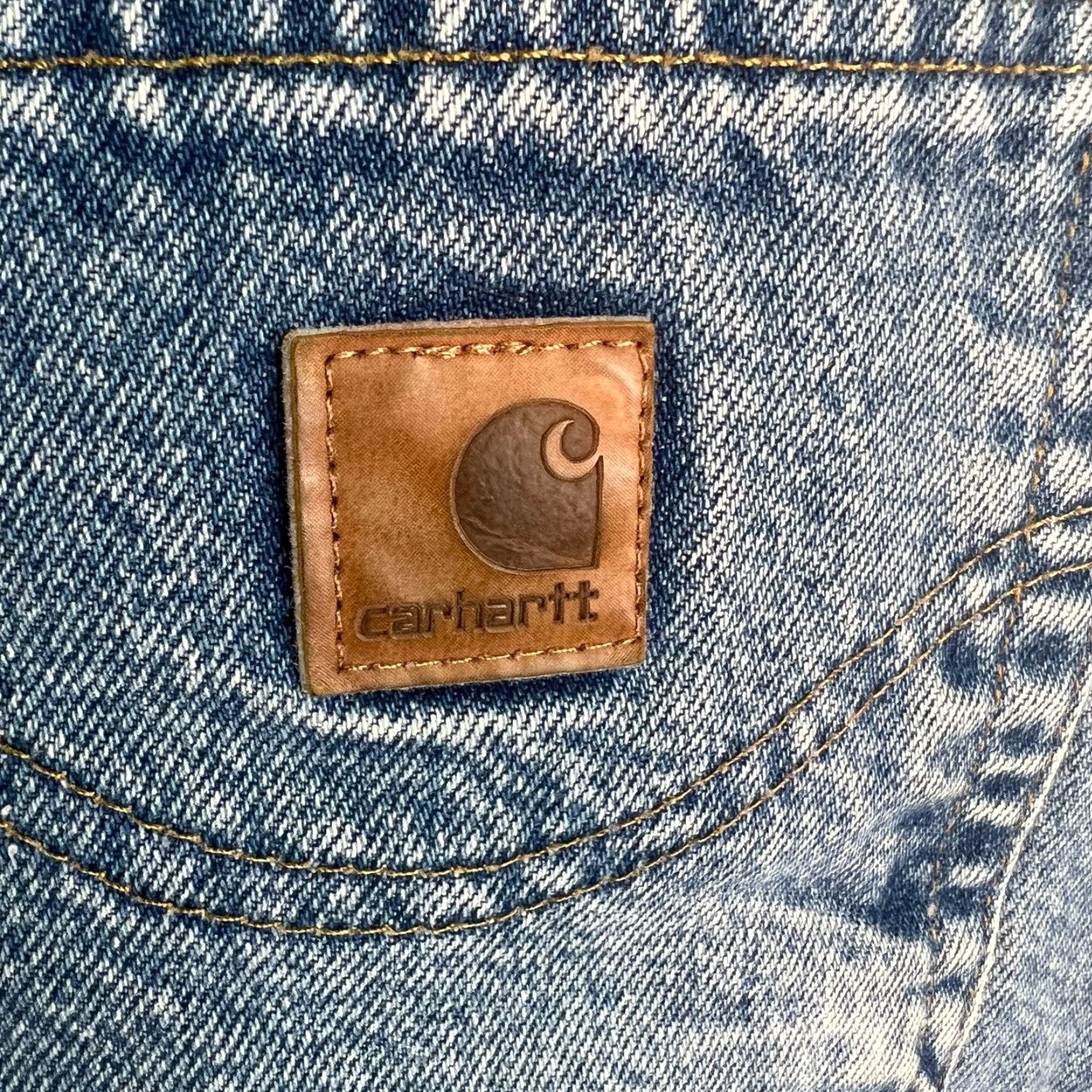 Carhartt VINTAGE Carhartt Pants Mens 40 Blue Relaxed Fit Dungaree Work Wear Outdoor 40x30 Size US 40 / EU 56 - 5 Thumbnail
