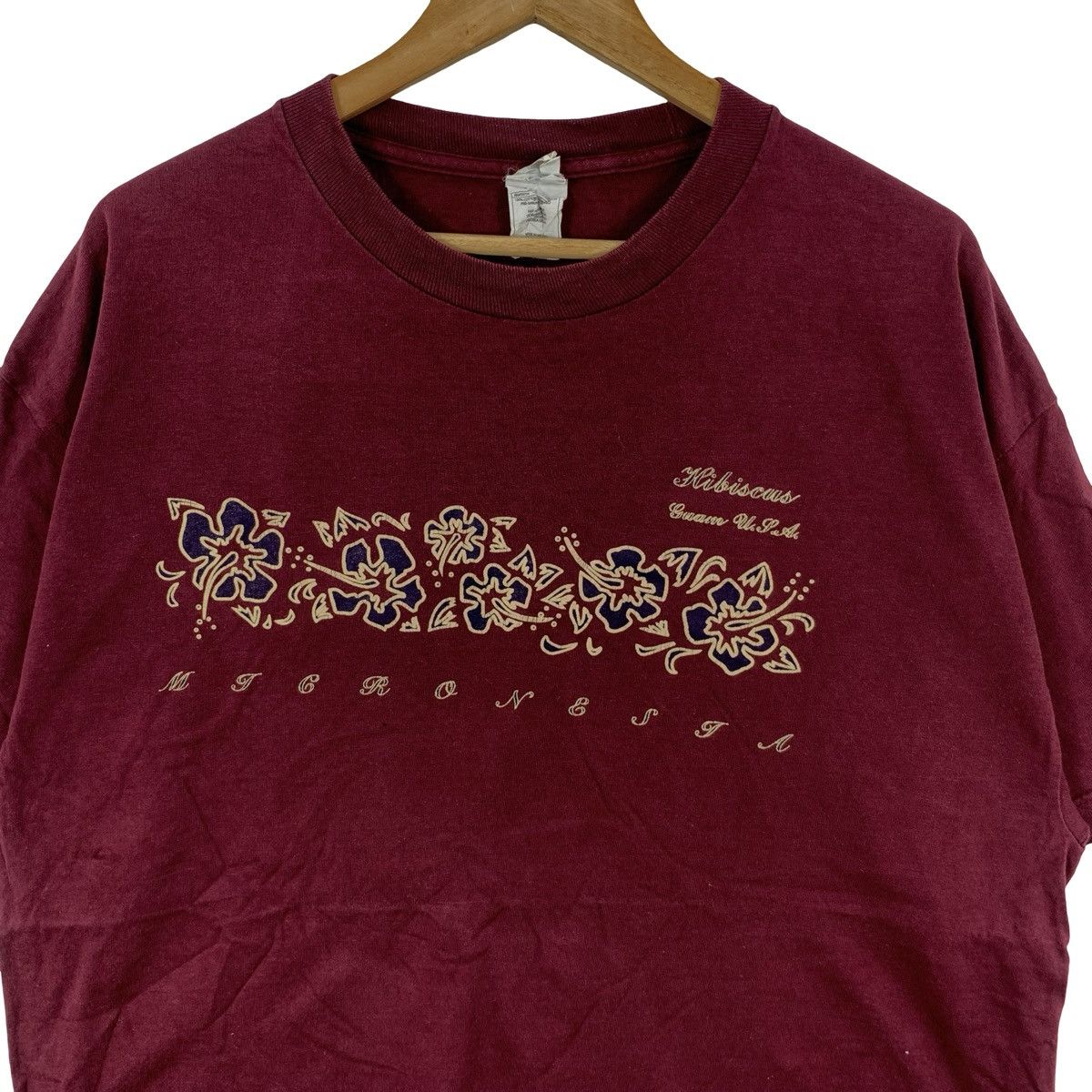 Vintage Vintage Y2K HIBISCUS HAWAII Queen Of The East Tee Shirt Size XL / US 12-14 / IT 48-50 - 5 Thumbnail