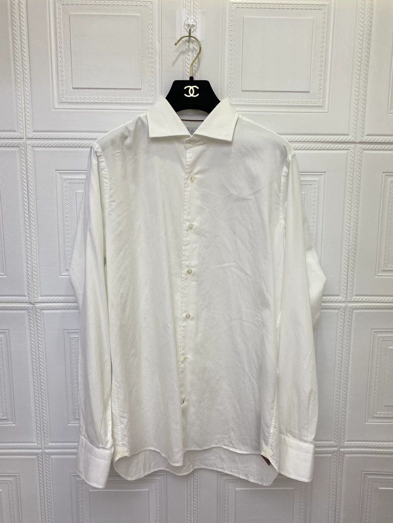 Loro Piana LORO PIANA size41 White shirt Size XS / US 0-2 / IT 36-38 - 1 Thumbnail