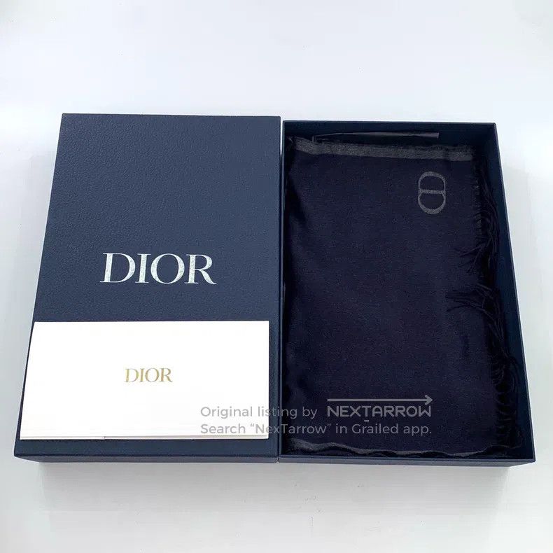 Dior Dior Dark blue CD letter embroidery mulberry silk tassel s Size ONE SIZE - 9 Thumbnail