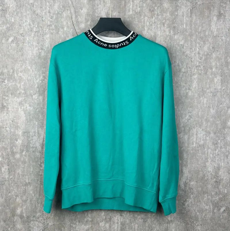 Acne Studios Acne Studios Peacock Green Cotton Sweatshirt Size US XS / EU 42 / 0 - 1 Thumbnail