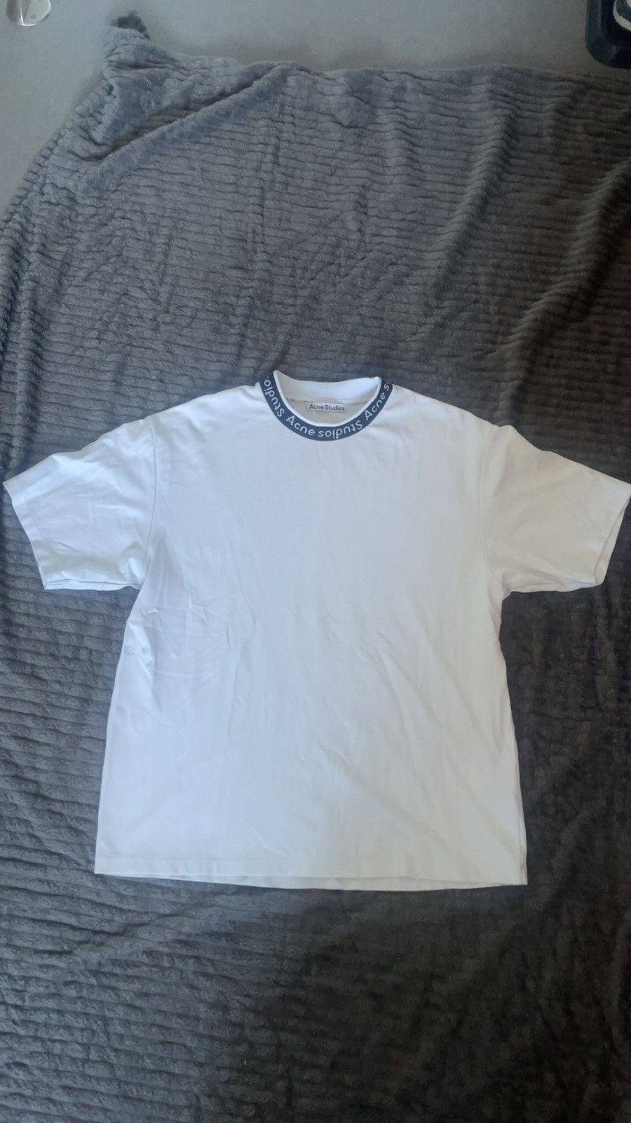 Acne Studios Acne Studios Logo Rib T-Shirt - White Size US L / EU 52-54 / 3 - 2 Thumbnail