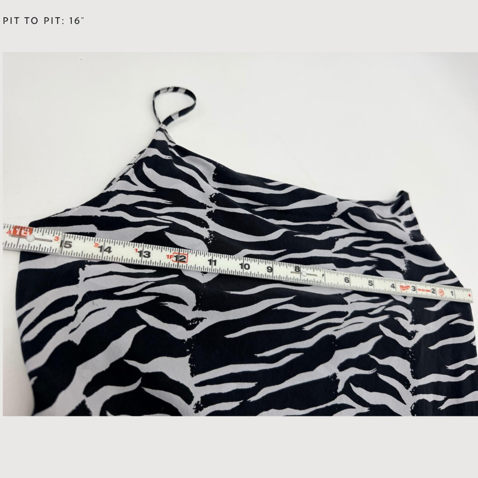 Farm Rio Rixo Twiggy Silk Zebra Print Slip Mini Dress XXS Size XXS / US 00 / IT 34 - 8 Thumbnail