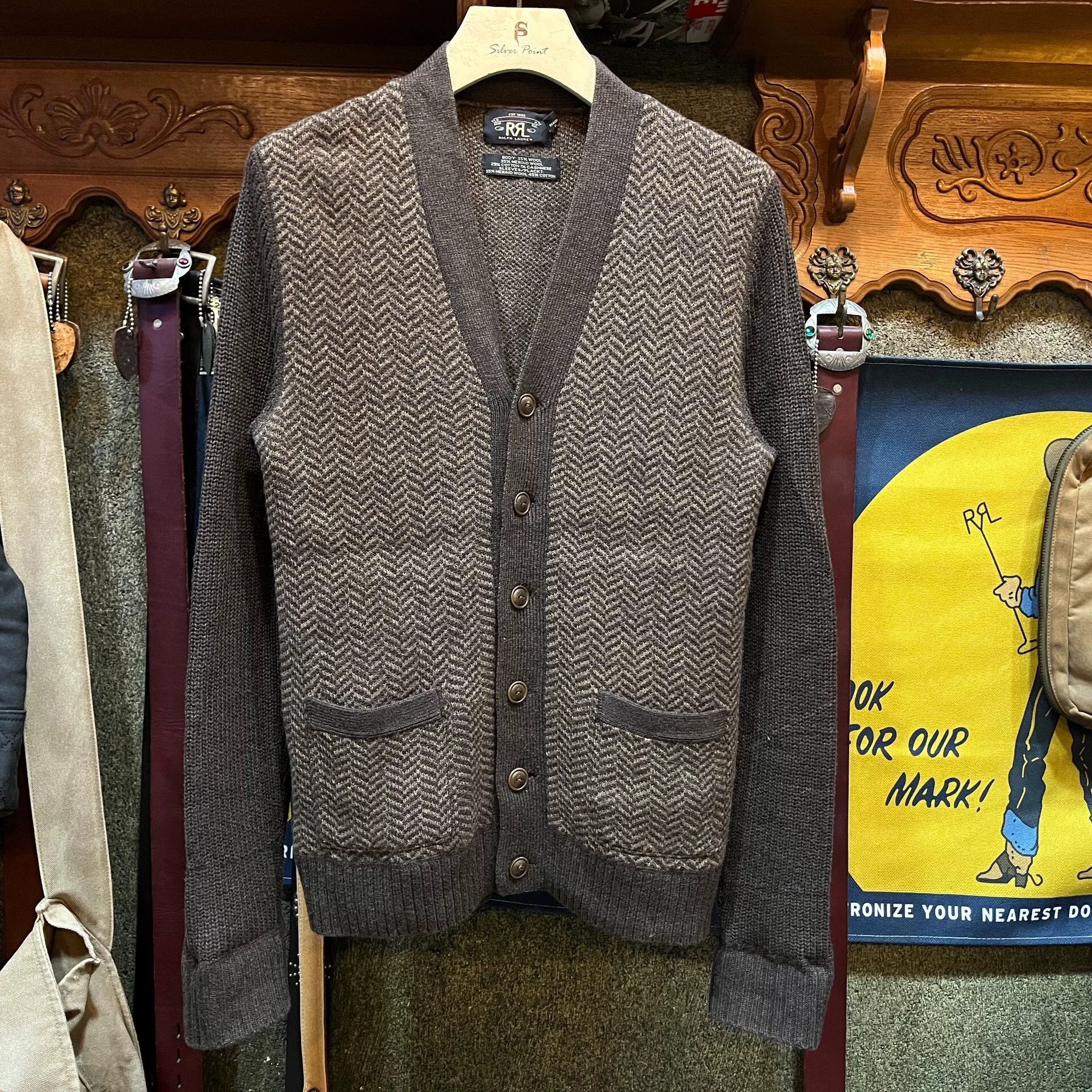 RRL Ralph Lauren RRL Wool Cardigan with Textured Design Size US M / EU 48-50 / 2 - 1 Thumbnail