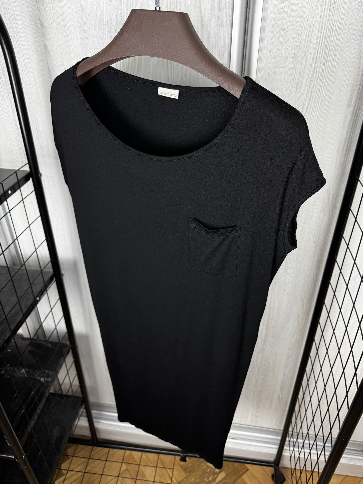 Annette Gortz Annette Gortz Sari black short sleeve viscose midi dress S Size S / US 4 / IT 40 - 5 Thumbnail